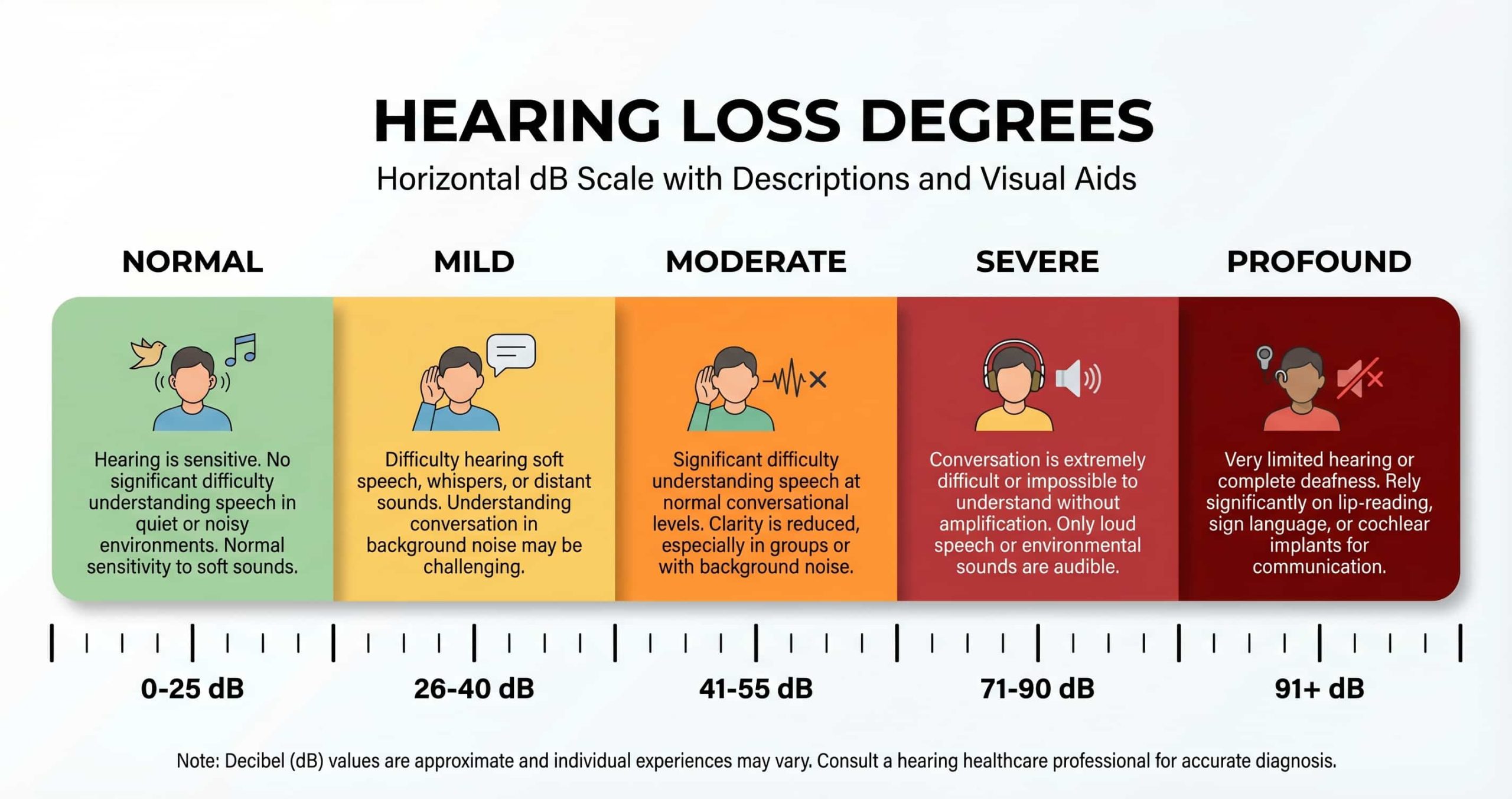 Degrees of Hearing Loss: What Mild, Moderate, Severe and Profound Mean for You